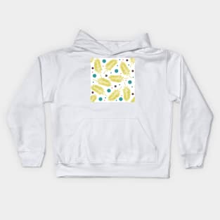 Palm Fronds and Circles Kids Hoodie